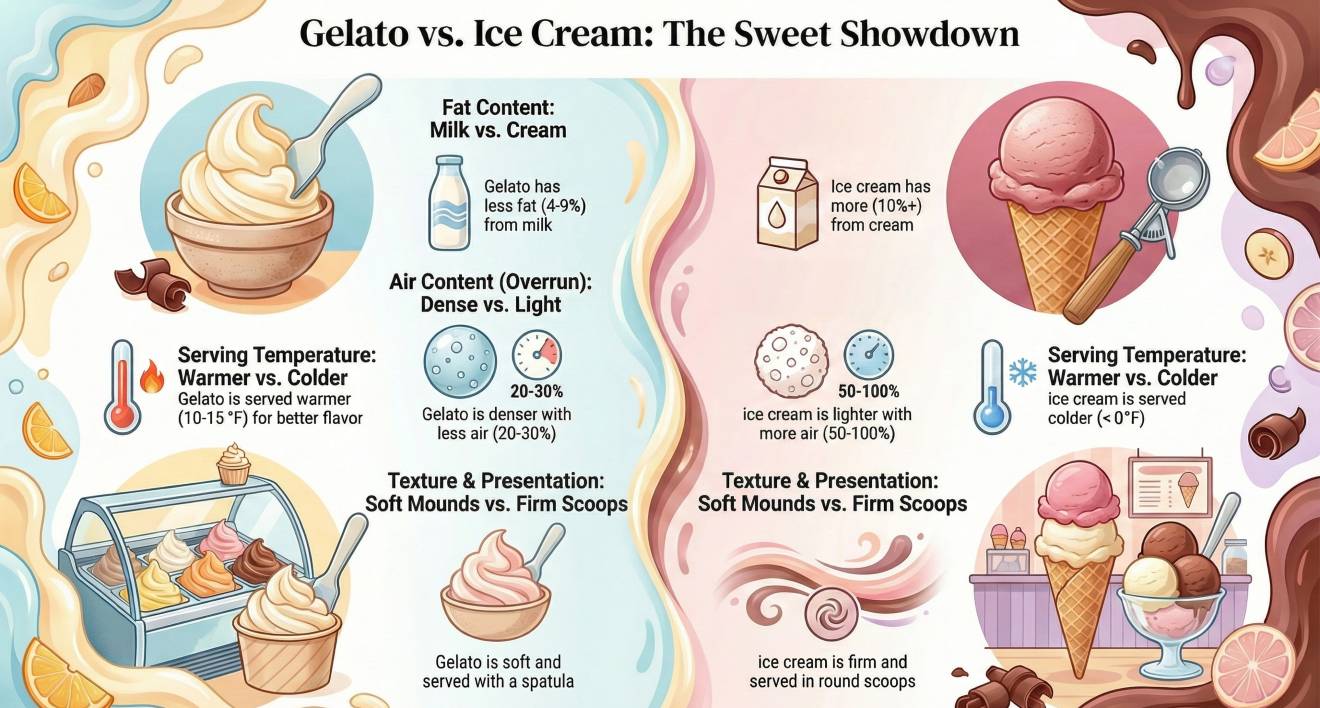 Gelato vs. Ice Cream The Key Differences