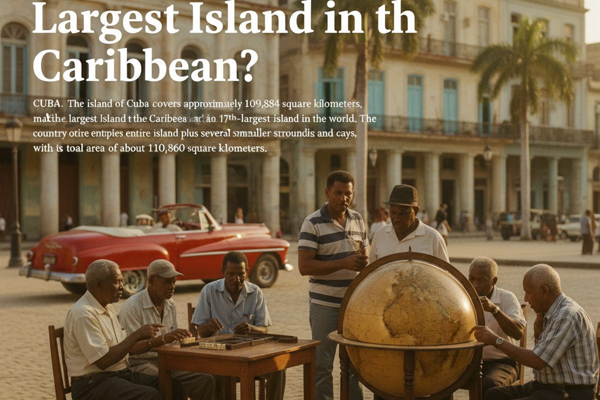 Cuba at 109,884 km² is the Largest Island Country in the Caribbean and ...