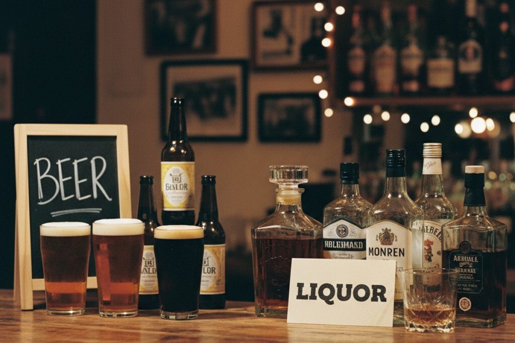 Difference Between Beer and Liquor