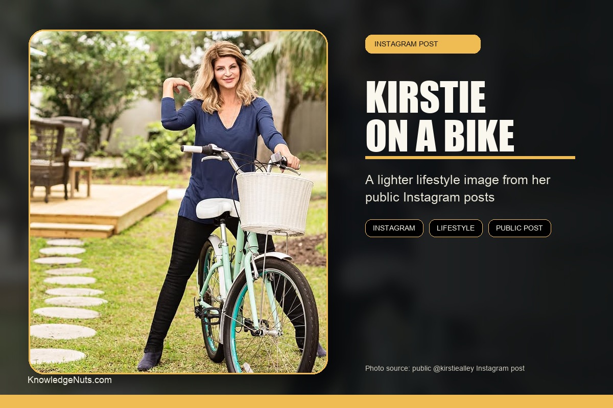 Kirstie Alley Instagram Bicycle Post
