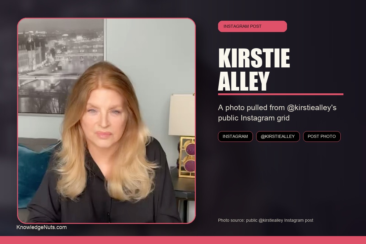 Kirstie Alley Instagram Post Portrait
