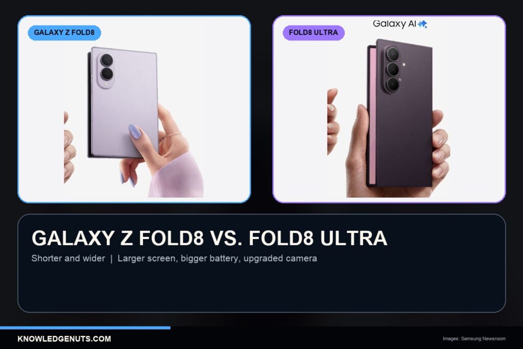 Galaxy Z Fold8 vs. Fold8 Ultra