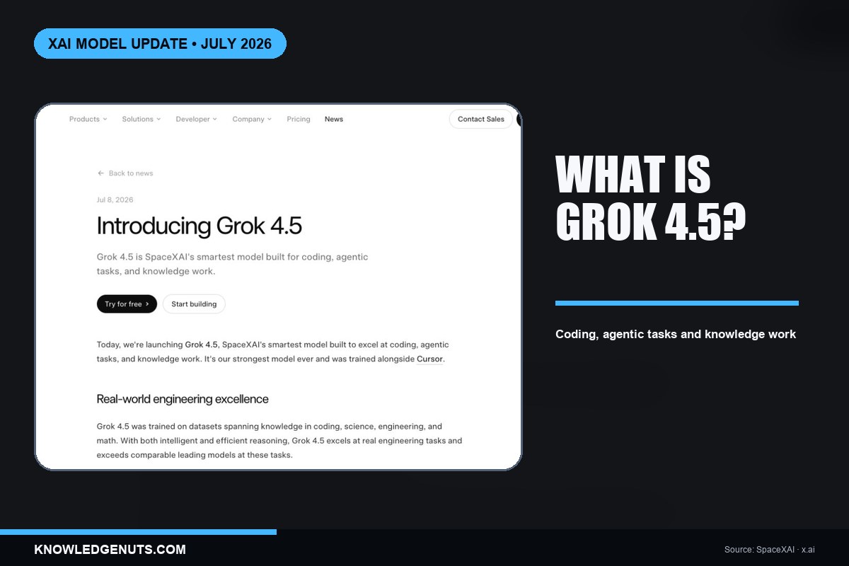 SpaceXAI launches Grok 4.5, touts Opus-class performance
